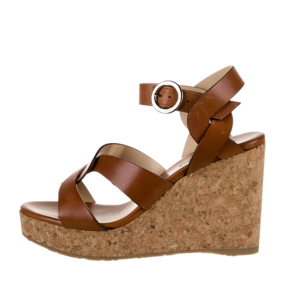 Jimmy Choo Leather Sandals Women's Size: 8.5 | IT 38.5 - Like New